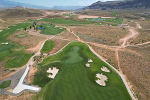 Copper Rock 5th Green Bunkers Aerial